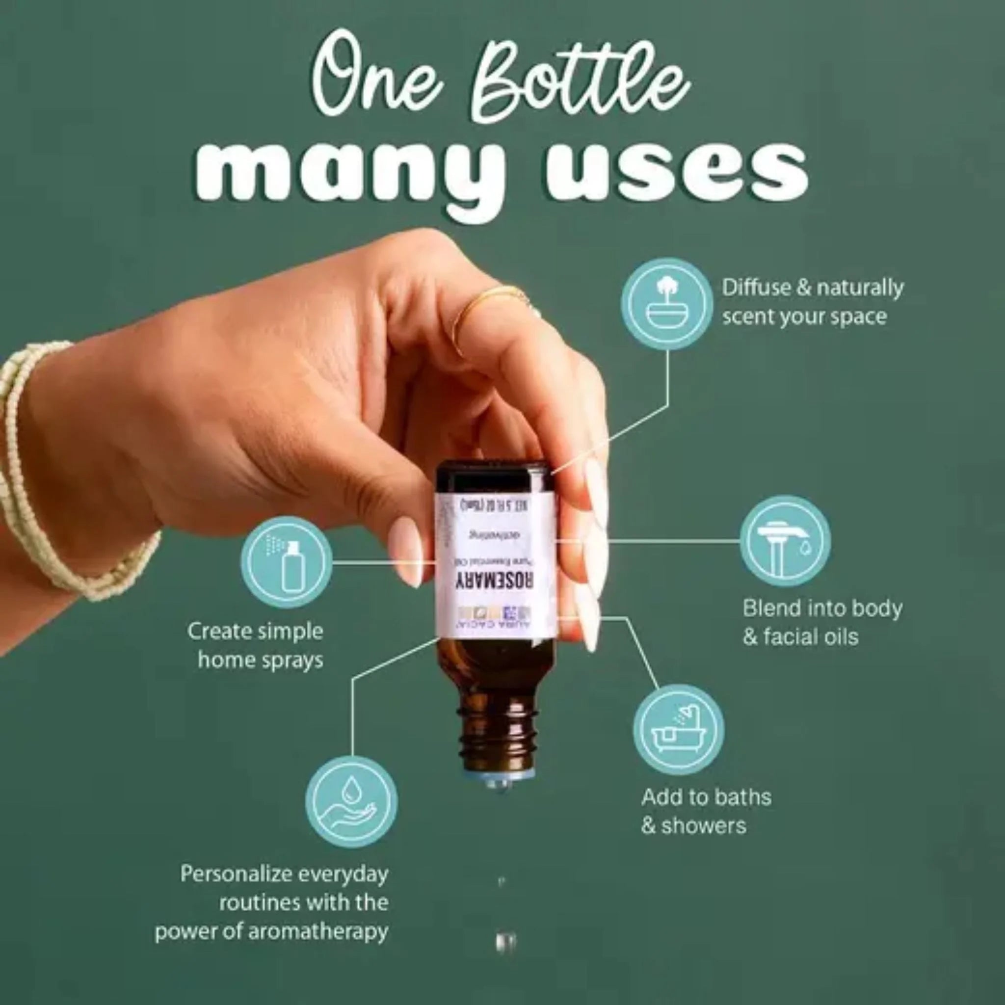 Aura Cacia Rosemary Essential Oil 15ml