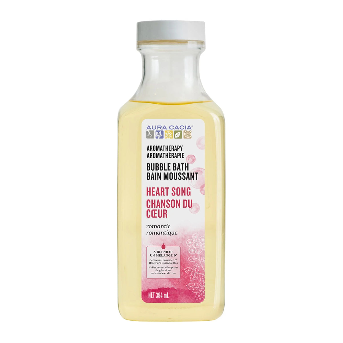 Aura Cacia Heart Song Bubble Bath 384ml