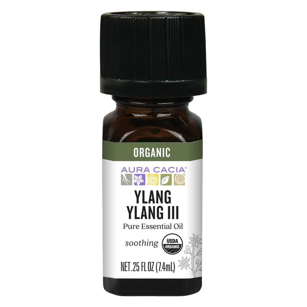 Aura Cacia Organic Ylang Ylang Essential Oil 7.4ml
