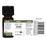 Aura Cacia Organic Vetiver Essential Oil 7.4ml