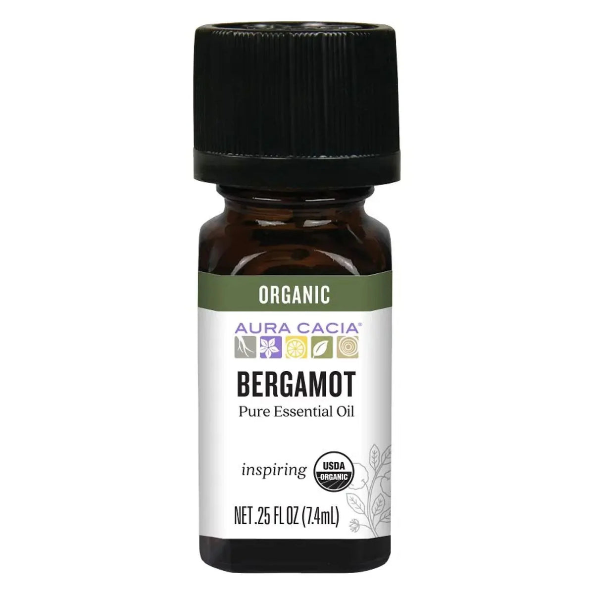 Aura Cacia Organic Bergamot Essential Oil 7.4ml