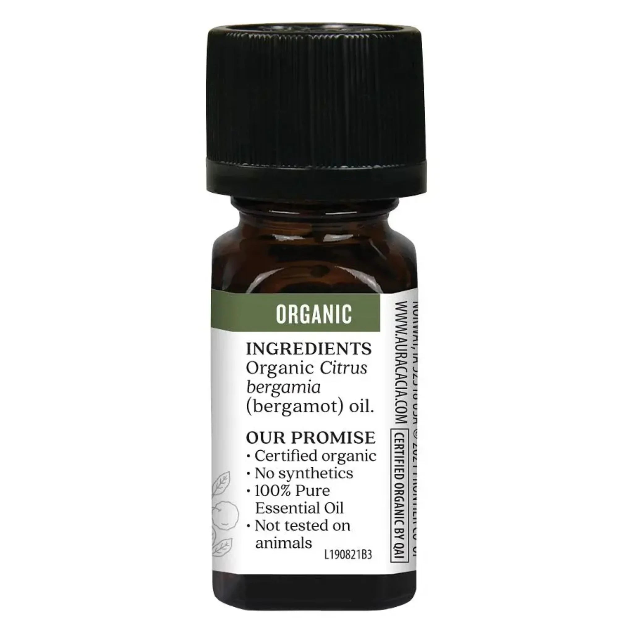 Aura Cacia Organic Bergamot Essential Oil 7.4ml