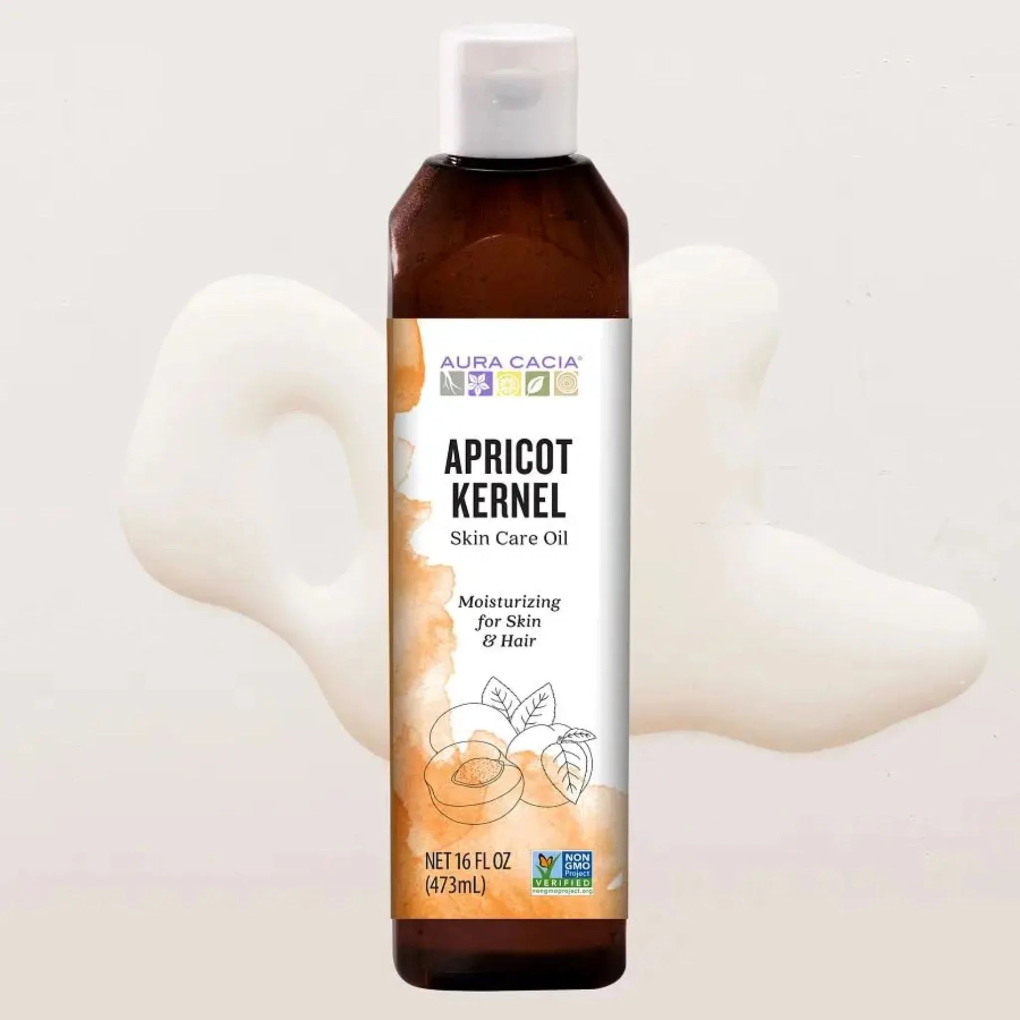 Aura Cacia Apricot Kernel Skin Care Oil 473 ml