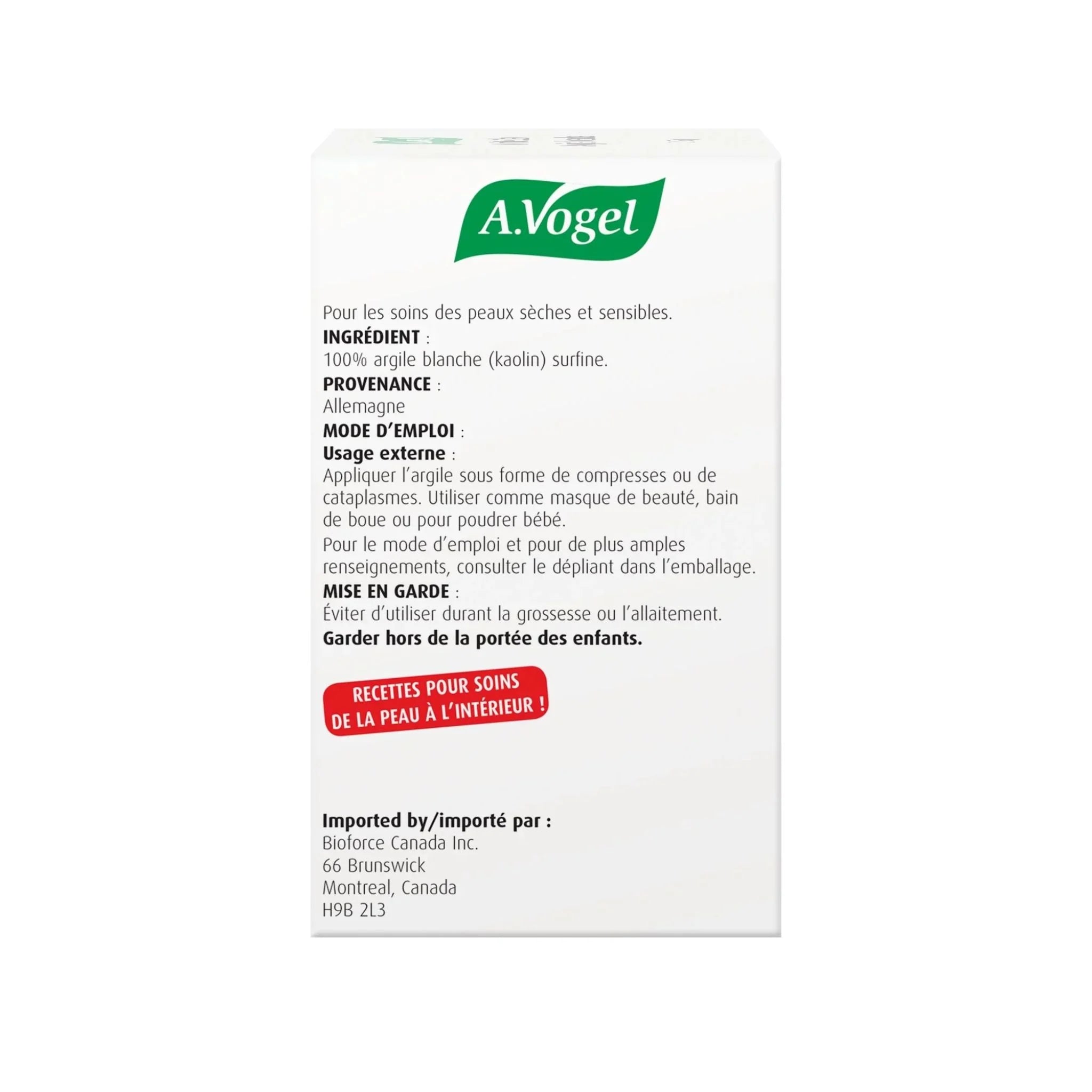 Bioforce White Clay 225g