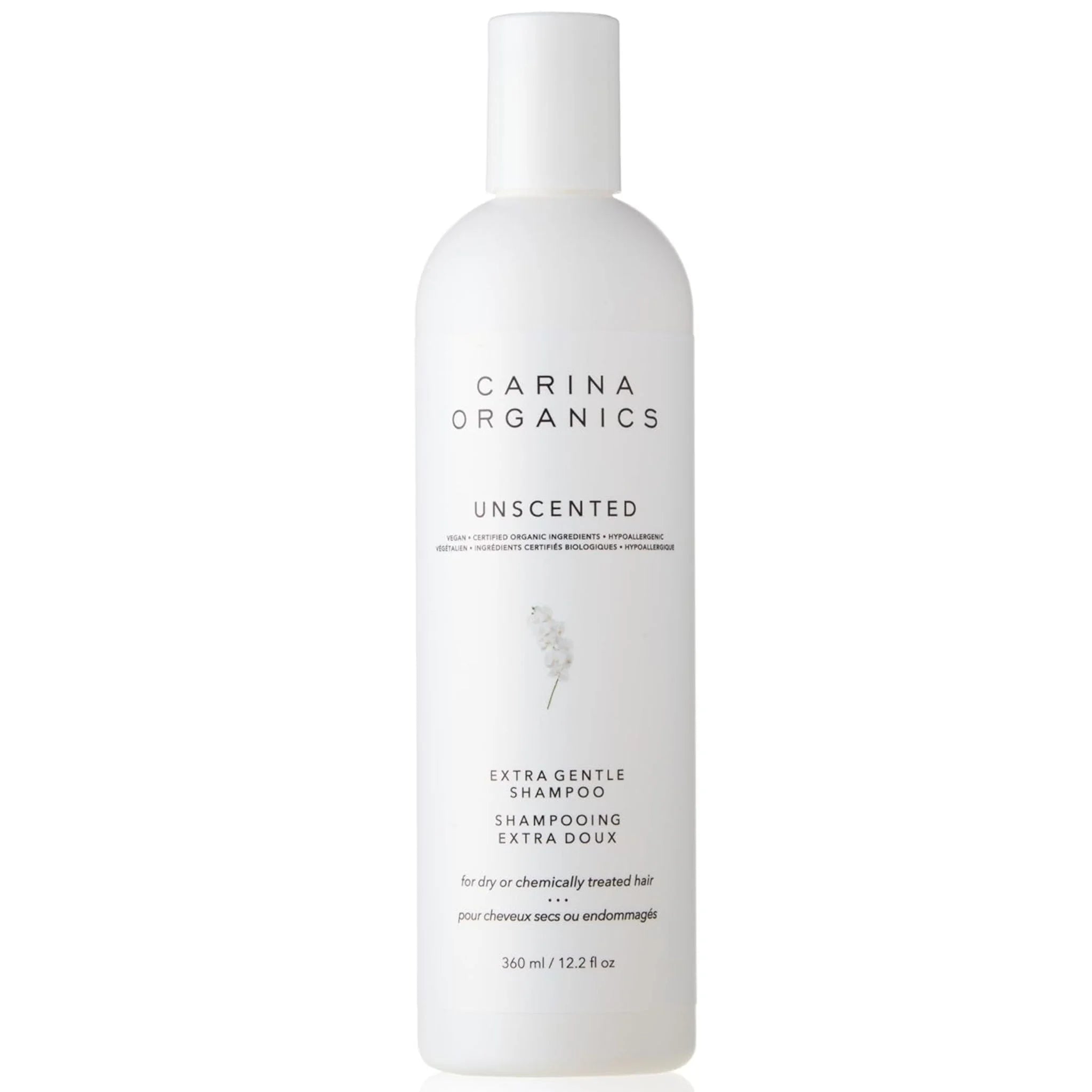 Carina Organics Unscented Extra Gentle Shampoo - 360ml - Nature's Source Inc