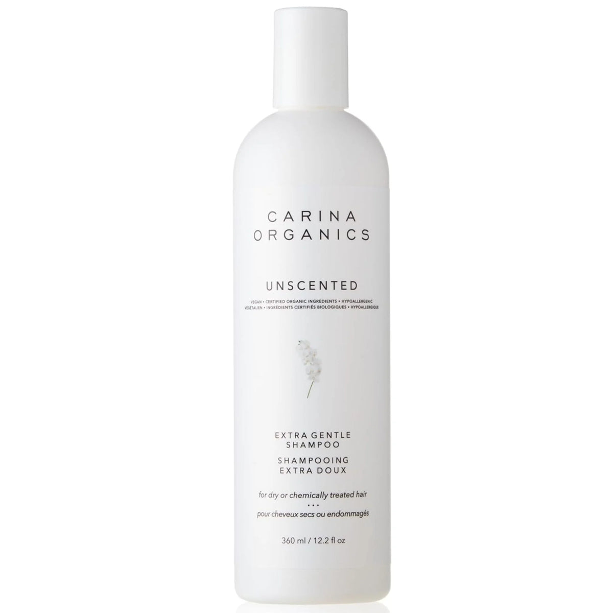Carina Organics Unscented Extra Gentle Shampoo - 360ml - Nature's Source Inc