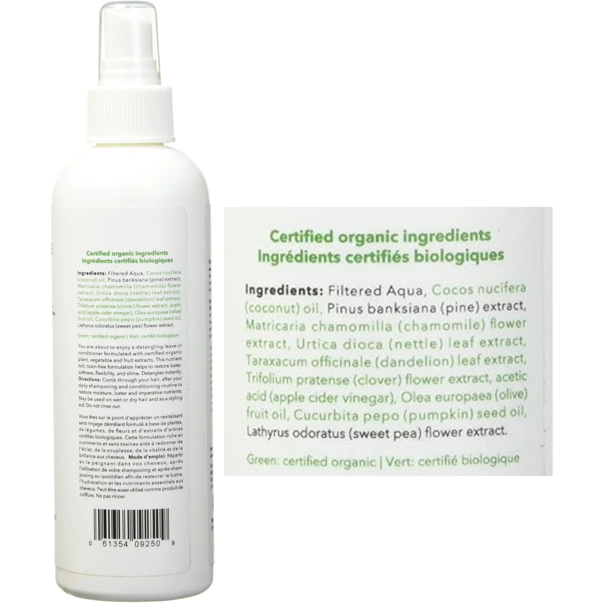 Carina Organics Sweet Pea Leave-In Conditioner - 250ml