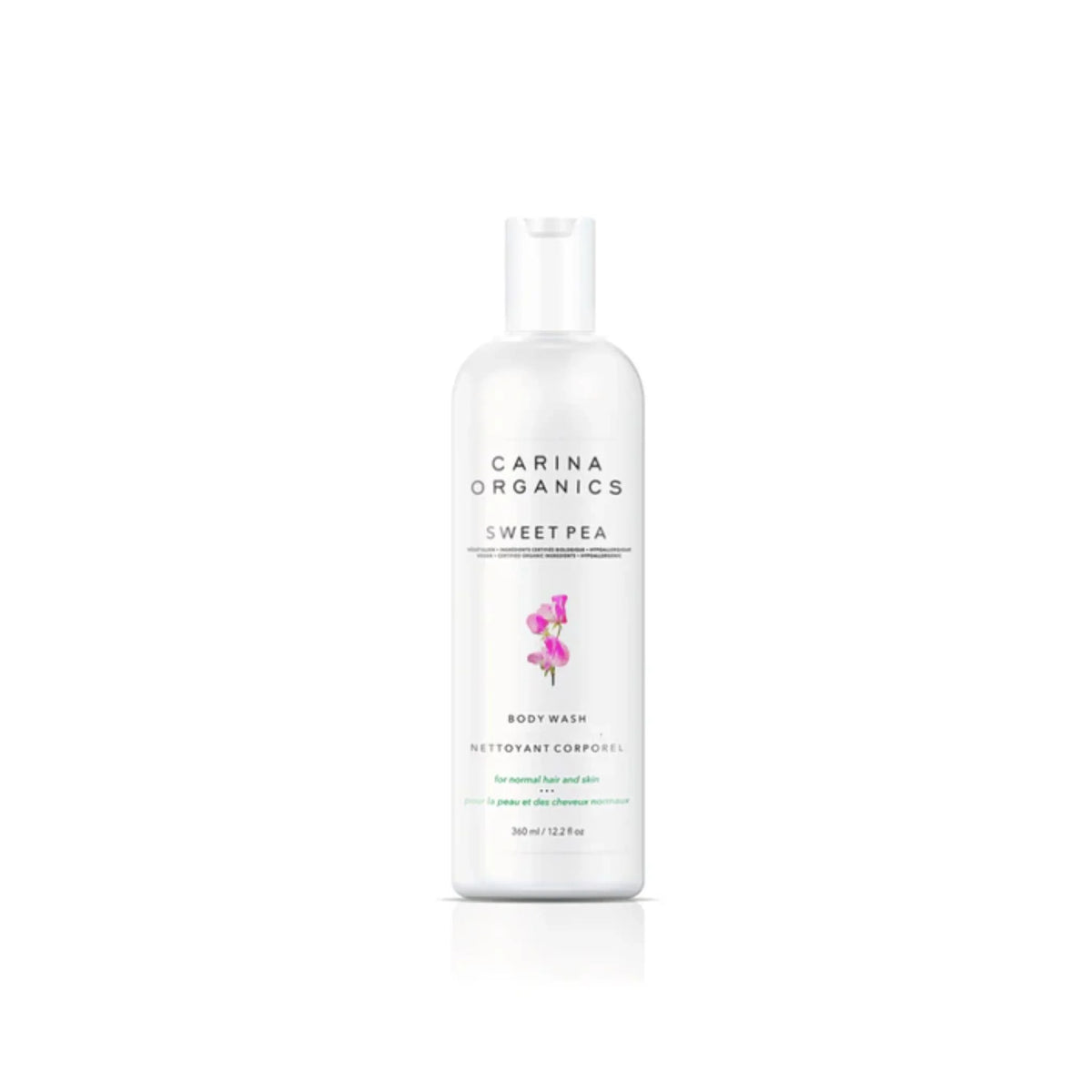 Carina Organics Sweet Pea Body Wash - 360ml - Nature's Source Inc