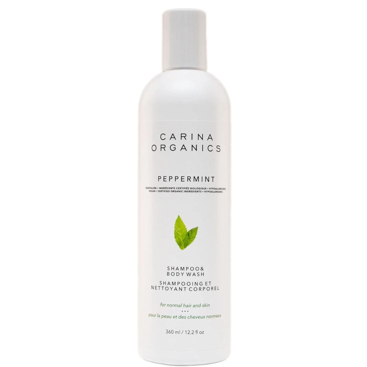 Carina Organics Peppermint Shampoo Body Wash - 360ml