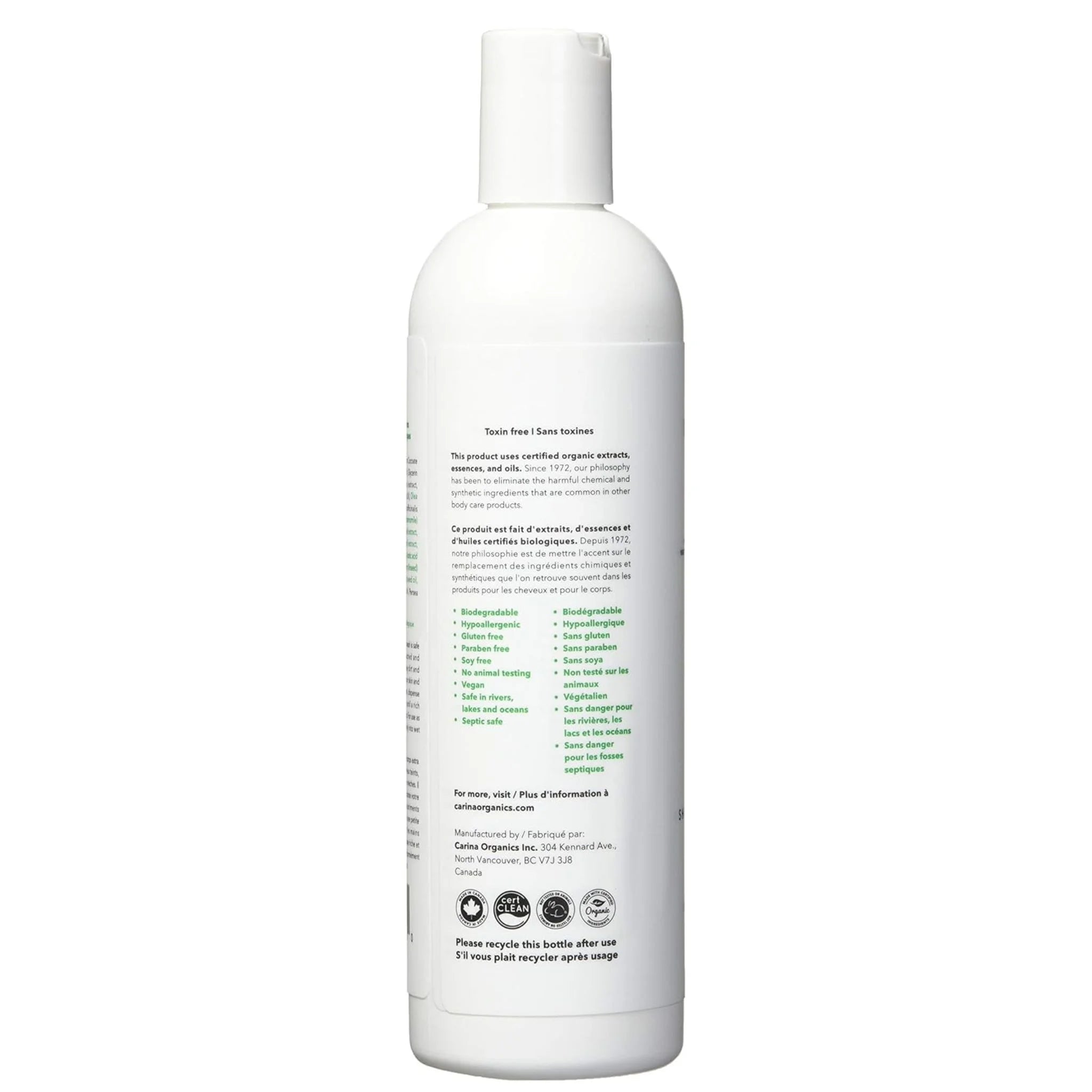 Carina Organics Shampoo - Body Wash Lavender 360ml - Nature's Source Inc
