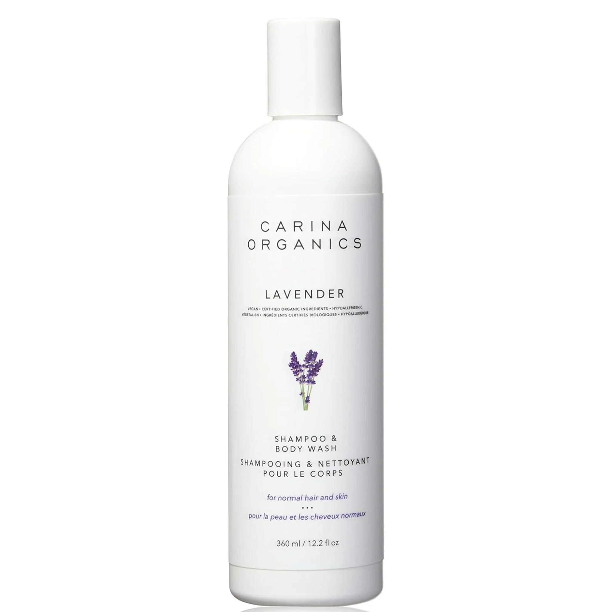 Carina Organics Shampoo - Body Wash Lavender 360ml - Nature's Source Inc