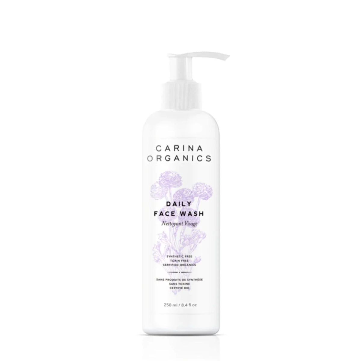 Carina Organics Unscented Face Wash 250ml