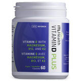 ITL Health Vitamin D Plus 60 Vegan Capsules - Promotes Healthy Immune System, Helps In Reduction Of Tiredness And Fatigue, Provides Energy - Nature's Source Inc