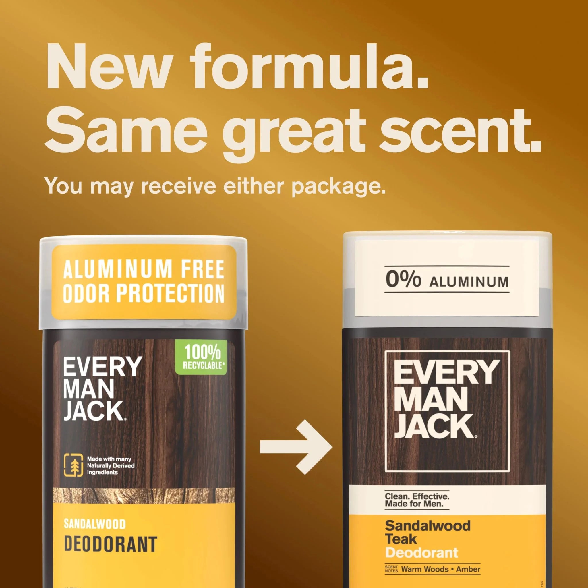 Every Man Jack Deodorant Sandalwood 85g