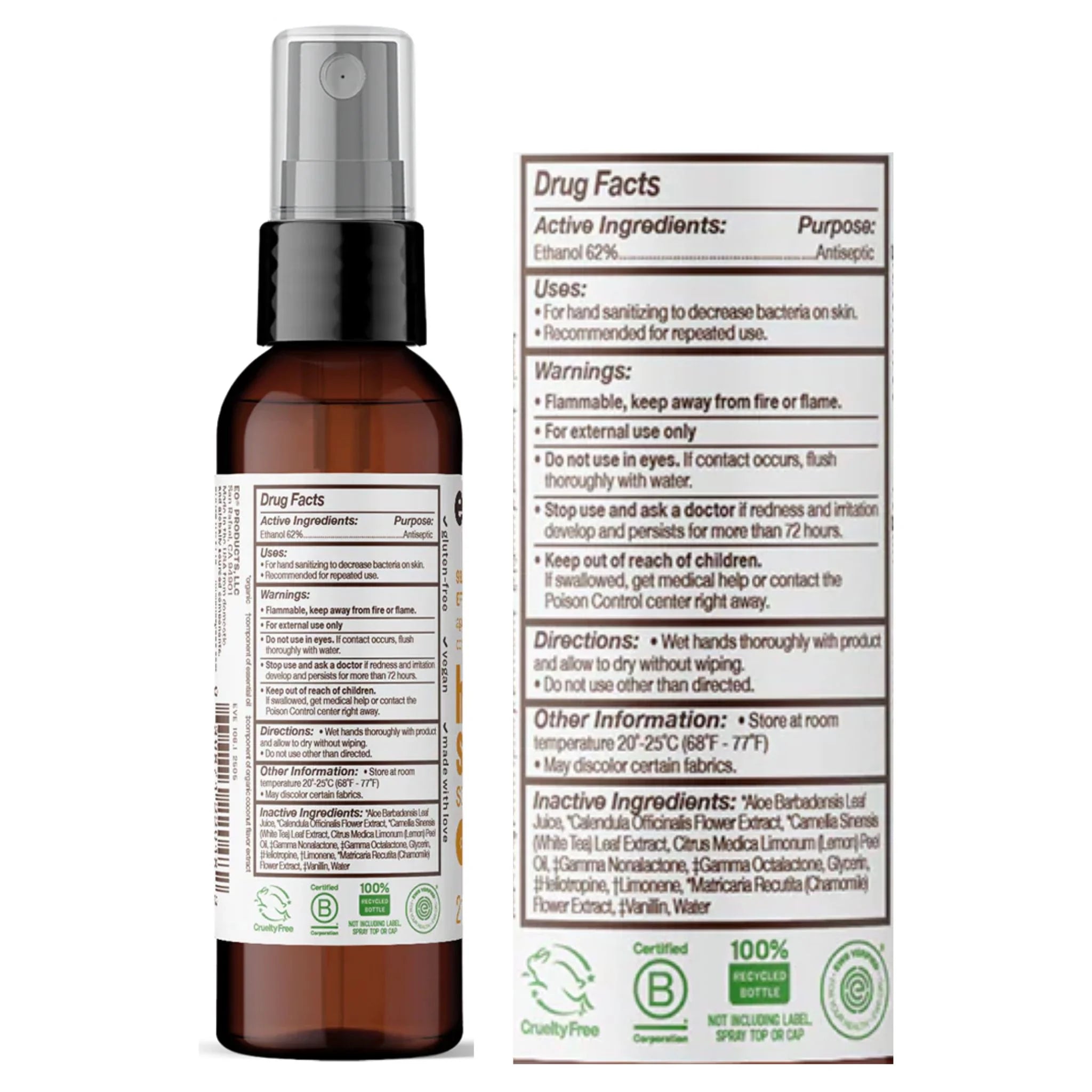 Everyone Hand Sanitizer Coconut + Lemon Spray 59ml