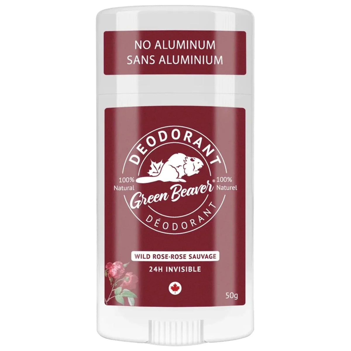 The Green Beaver Company Wild Rose Deodorant Stick 50g