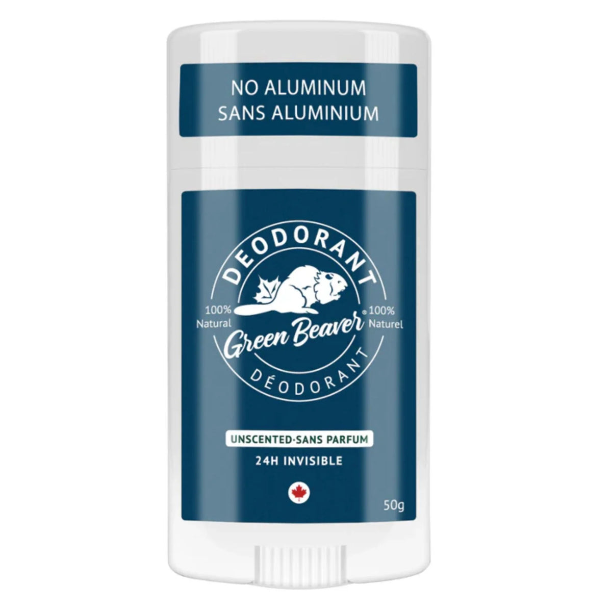 The Green Beaver Company Unscented Deodorant Stick 50 g
