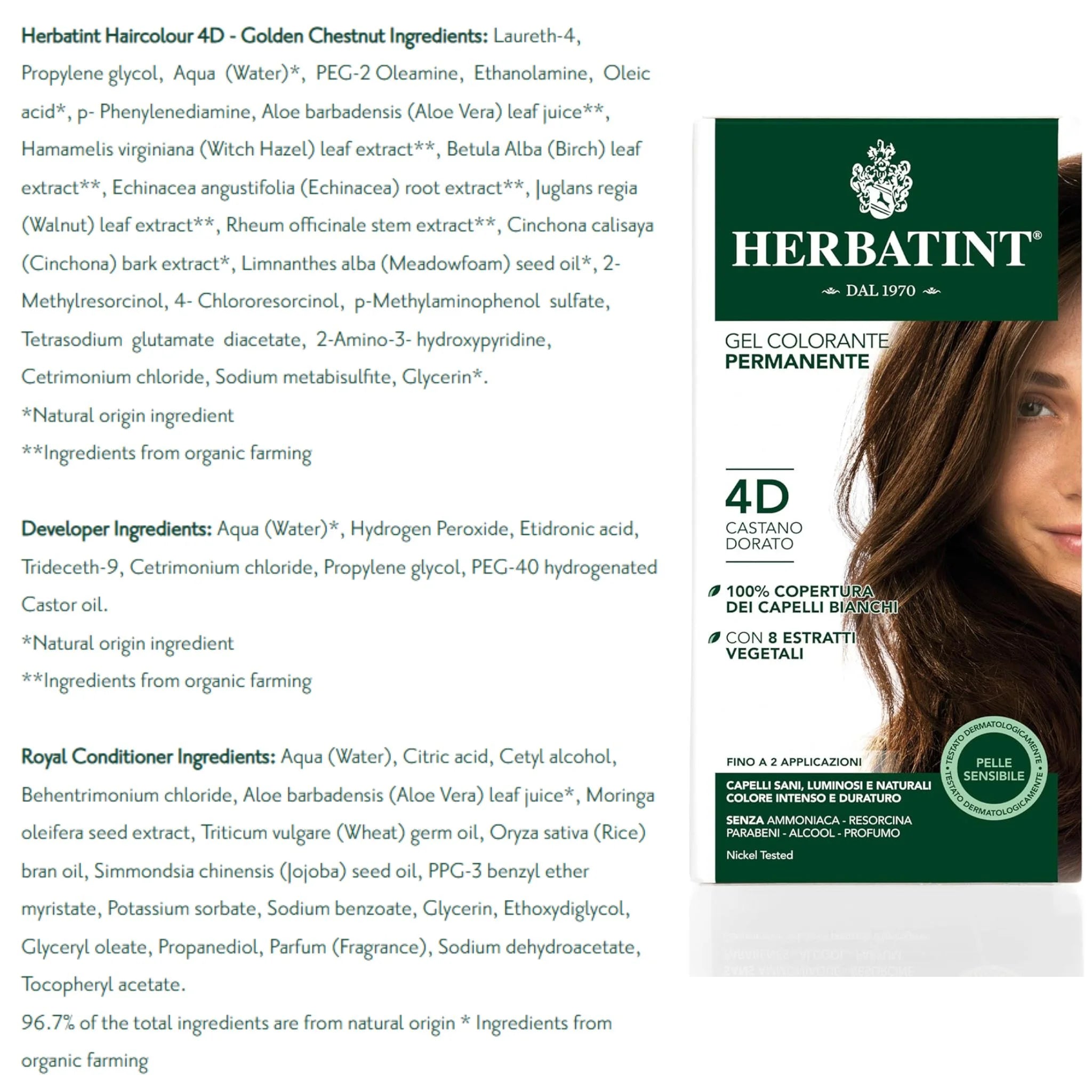 Herbatint 4d Golden Chestnut 135ml