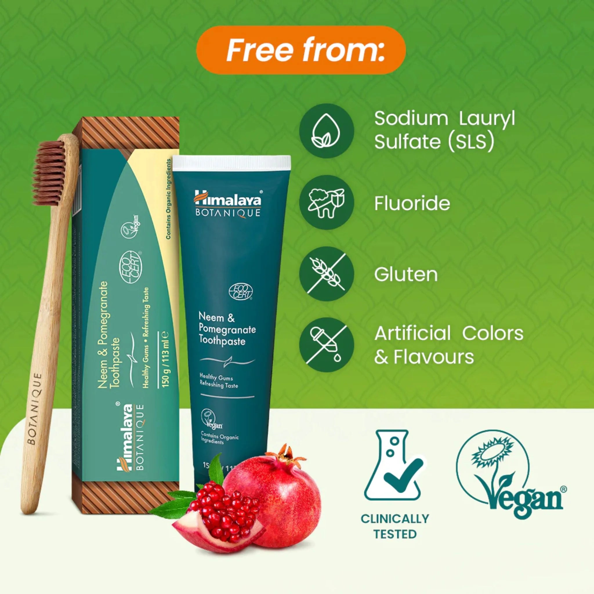 Himalaya Botnique Complete Care Toothpaste Neem & Pomegranate 150g