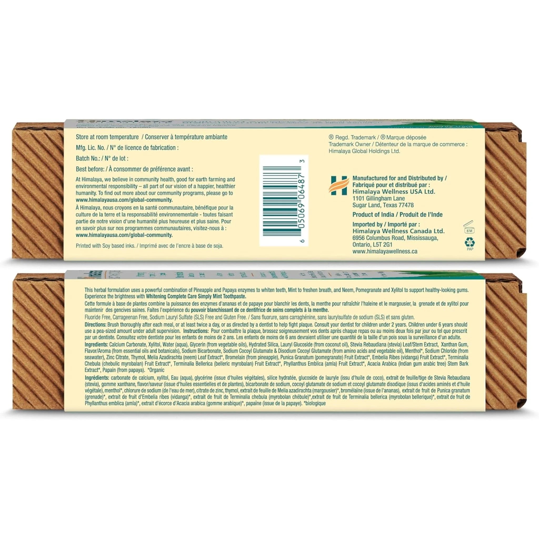 Himalaya Complete Care Toothpaste Mint Botanique Whitening  - 150g