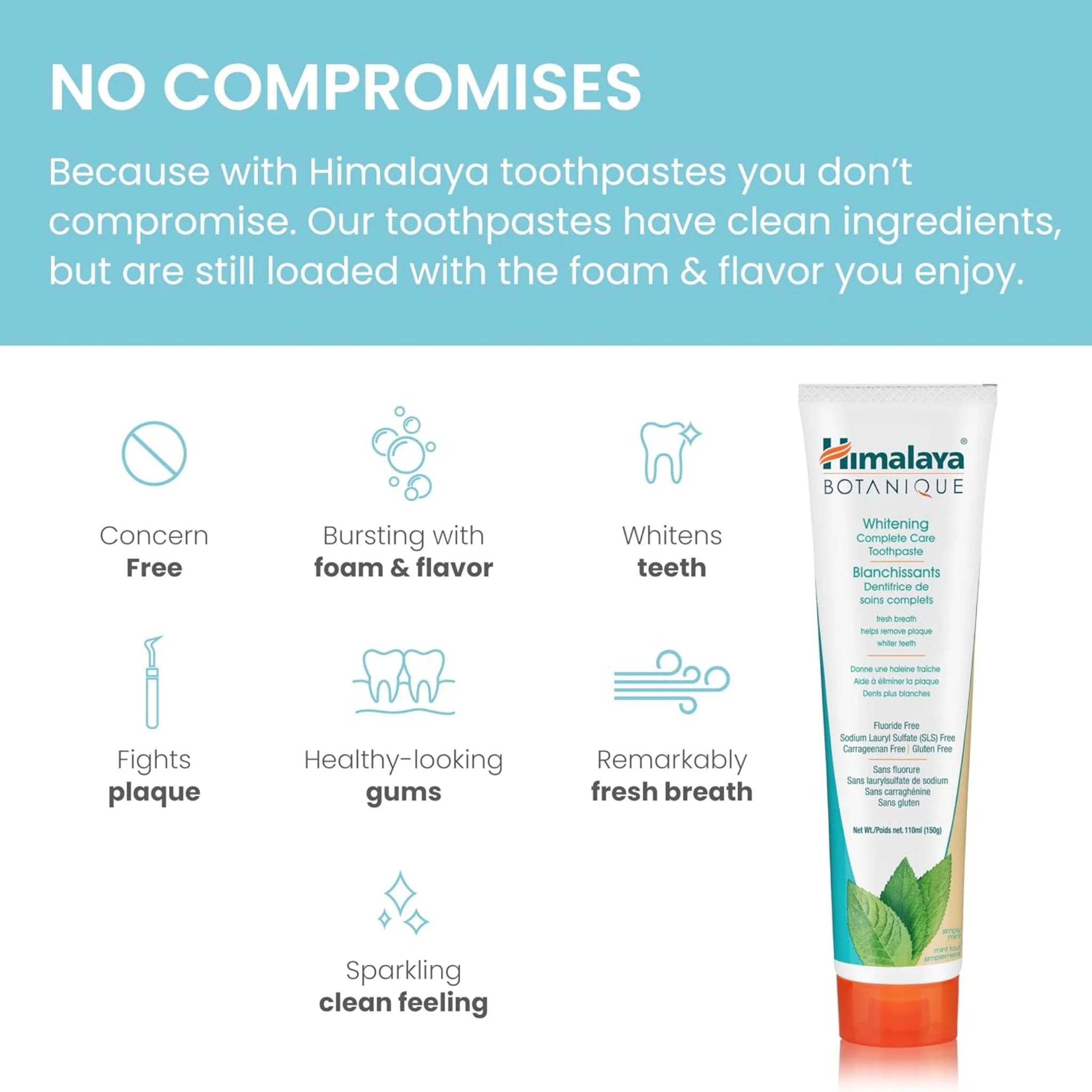 Himalaya Complete Care Toothpaste Mint Botanique Whitening  - 150g