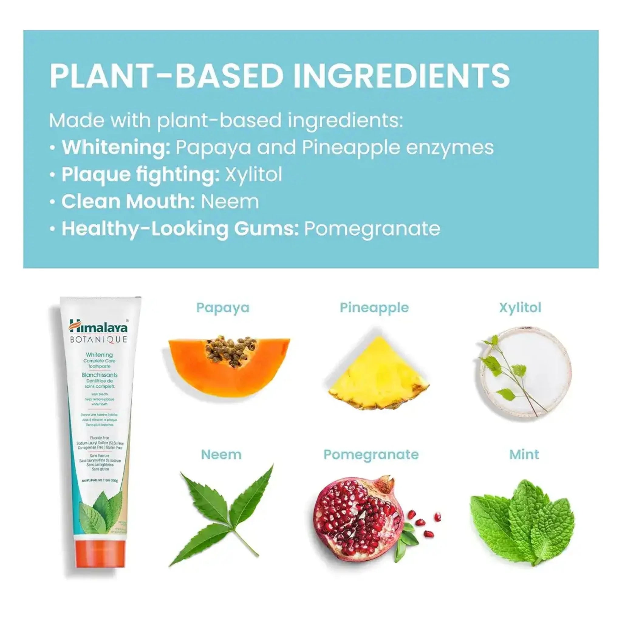Himalaya Botanique Complete Care Whitening Peppermint Toothpaste - 150g
