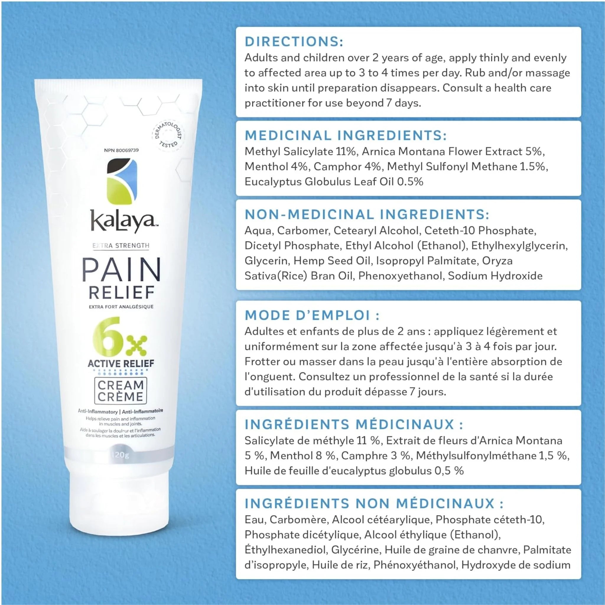 Kalaya Naturals Ultimate Pain-Relief Rub - 120g