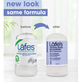 Lafe's Body Care Natural Crystal Rock Push-Up Stick Deodorant 2.25oz