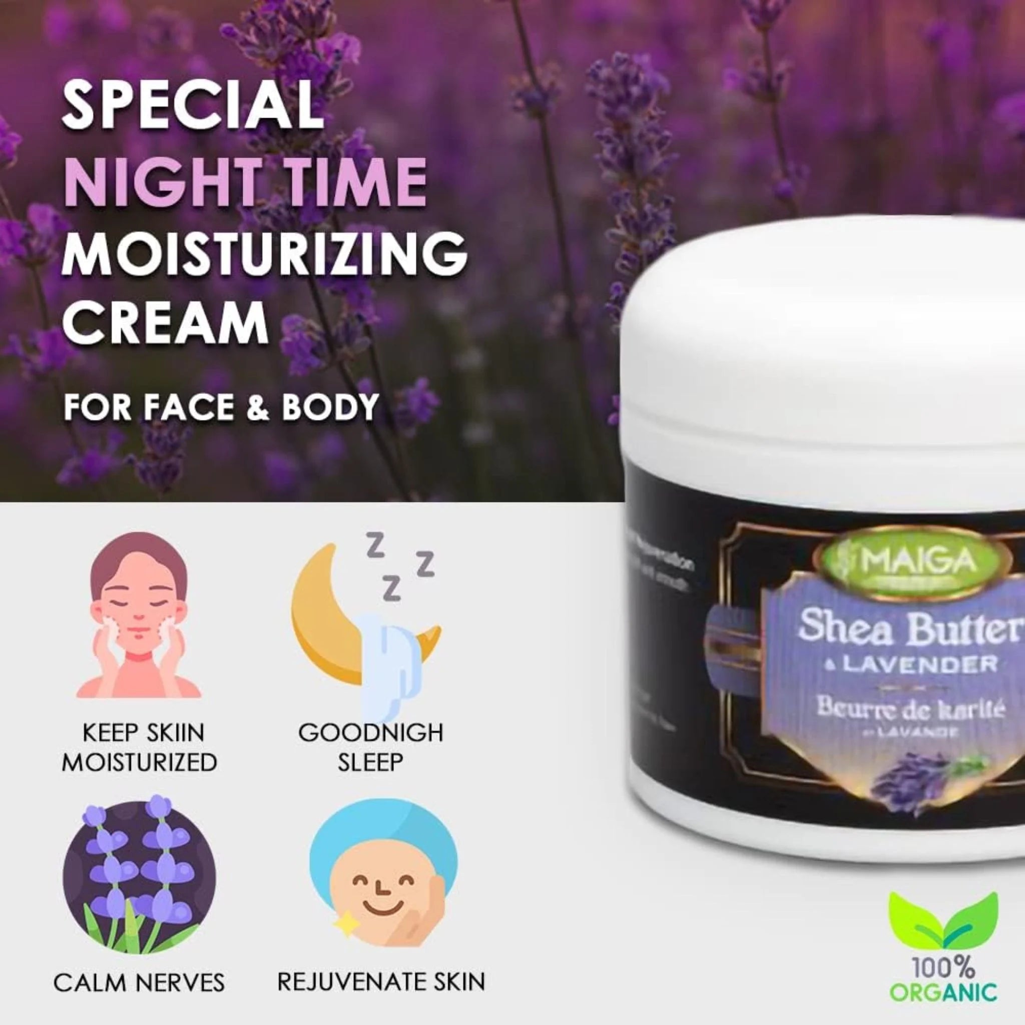 Maiga Shea Butter with Lavender 118ml