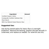 Natracare Night-Time Pads 10 count