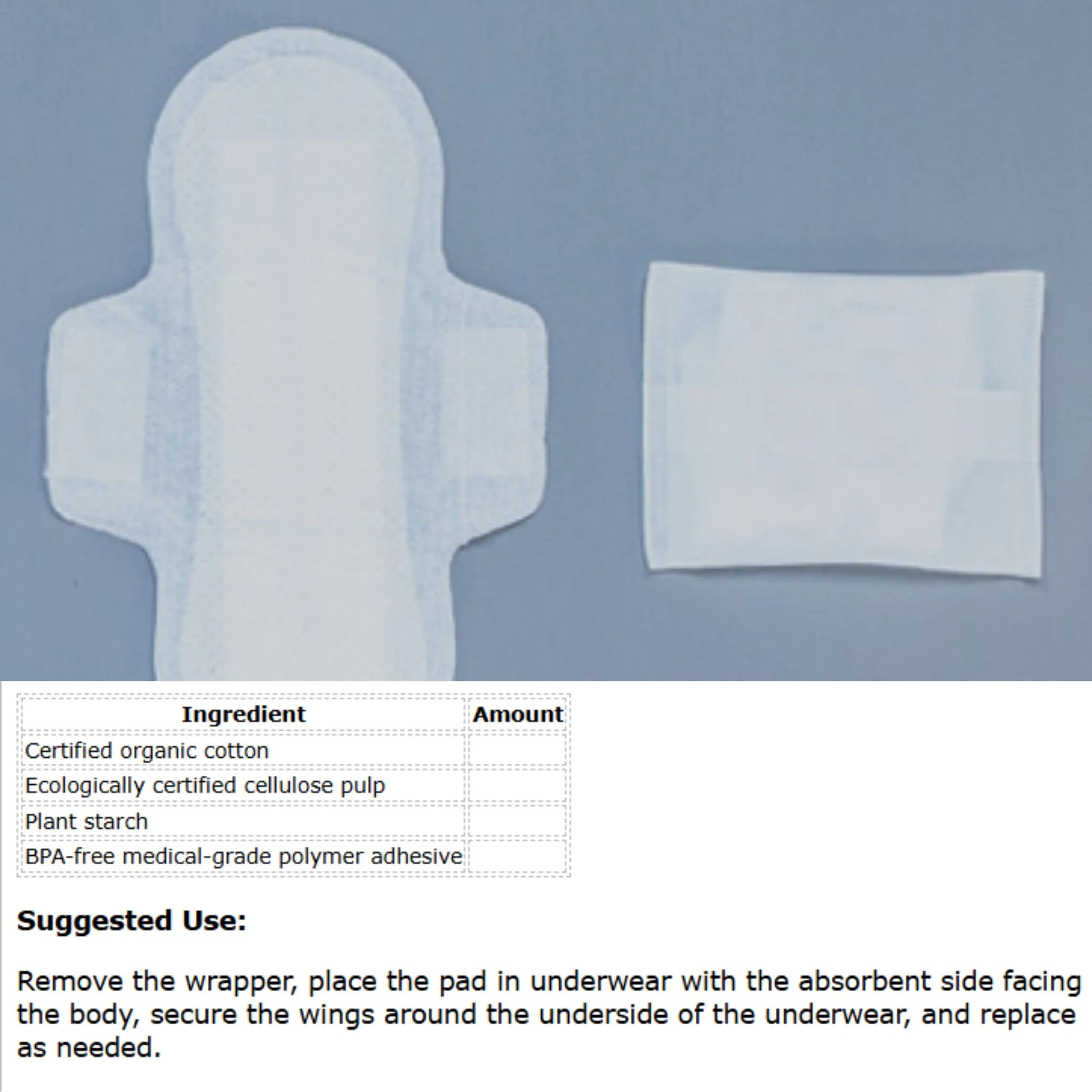 Natracare Ultra Pads W-Wings Regular 14 count