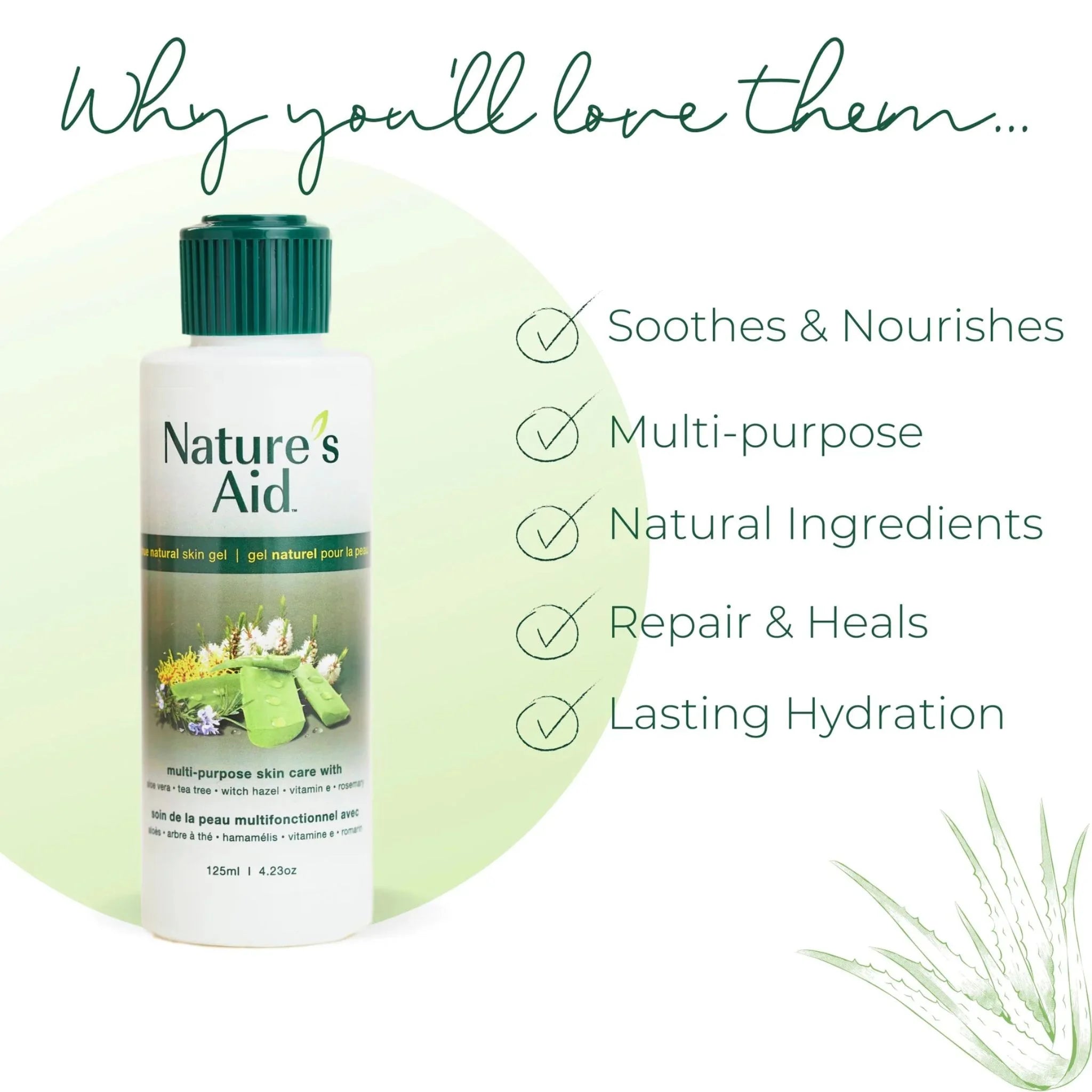 Nature's Aid All-Natural Multi-Purpose Skin Gel - 125ml