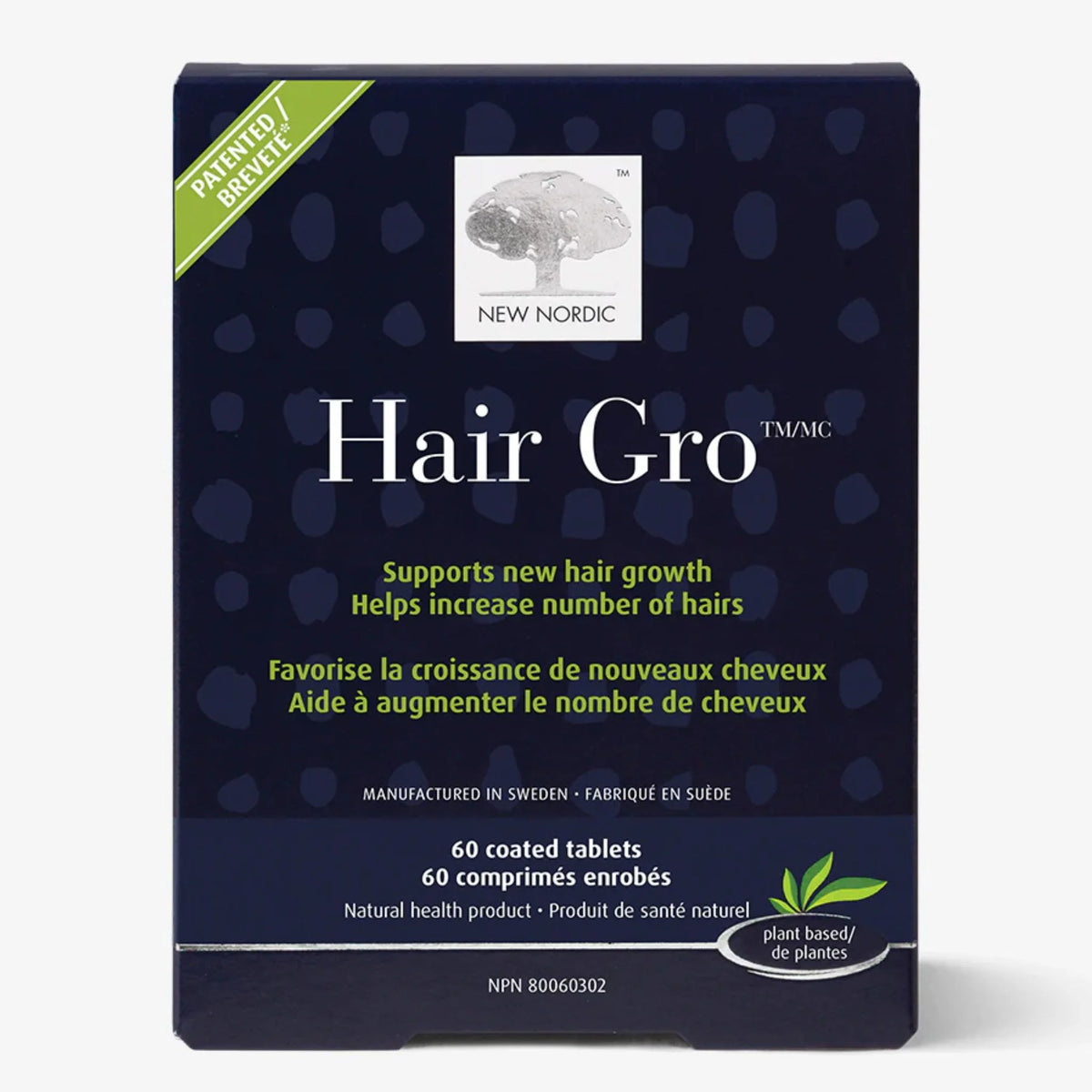 New Nordic Hair Gro 60 Coated Tablets