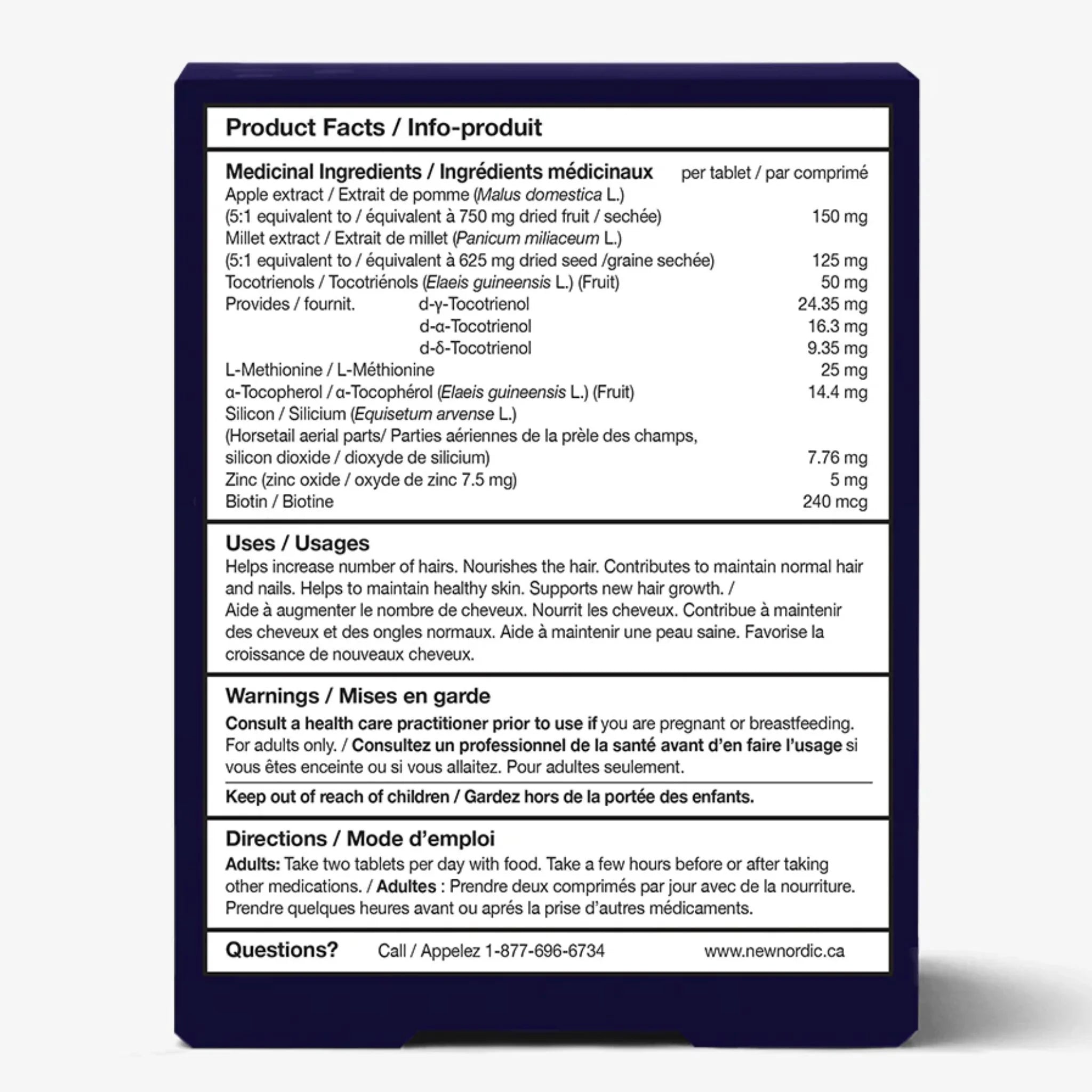 New Nordic Hair Gro 60 Coated Tablets