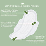 Organyc Feminine Pads Heavy Flow 10 ct