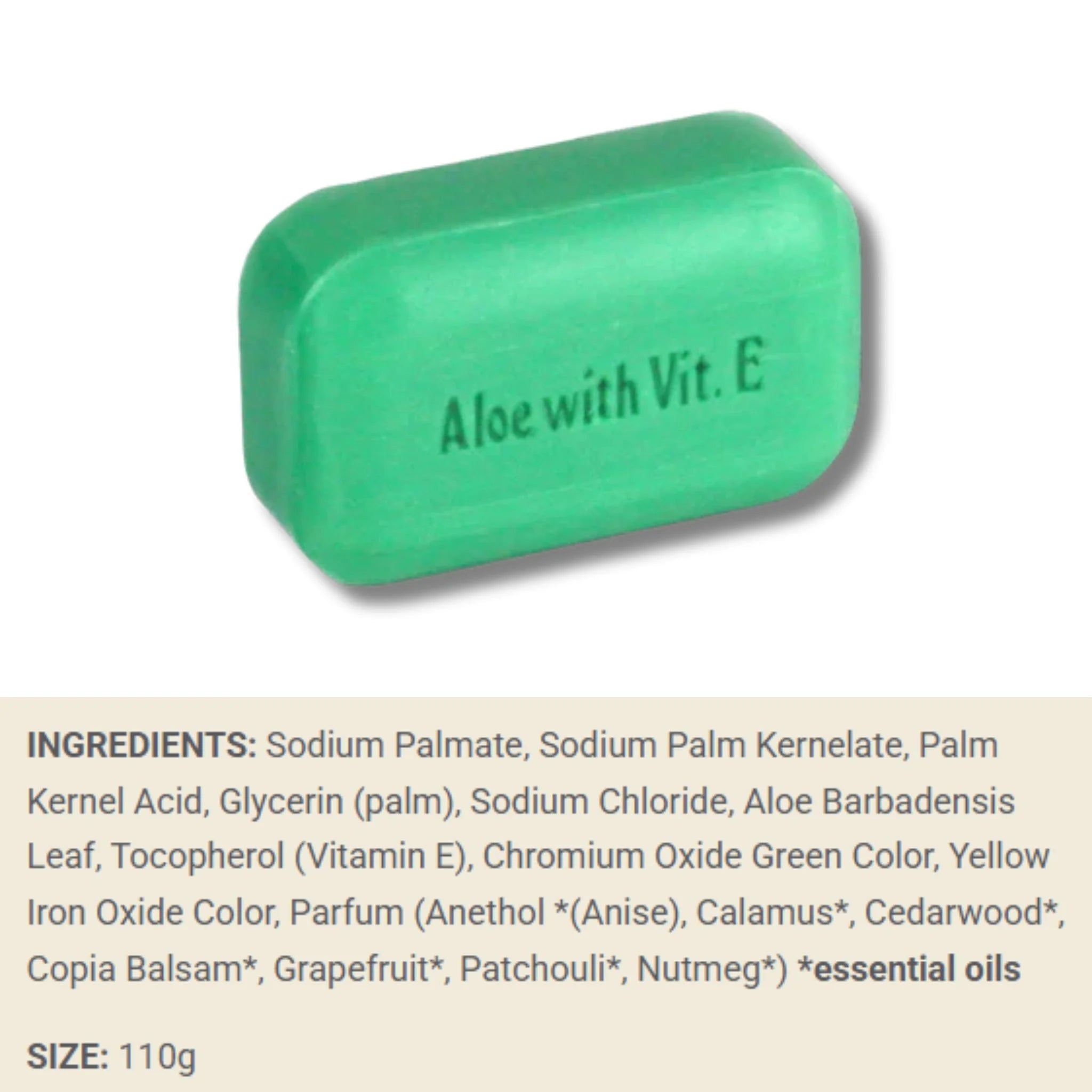 Soap Works Aloe Vera and Vitamin E Soap 110g