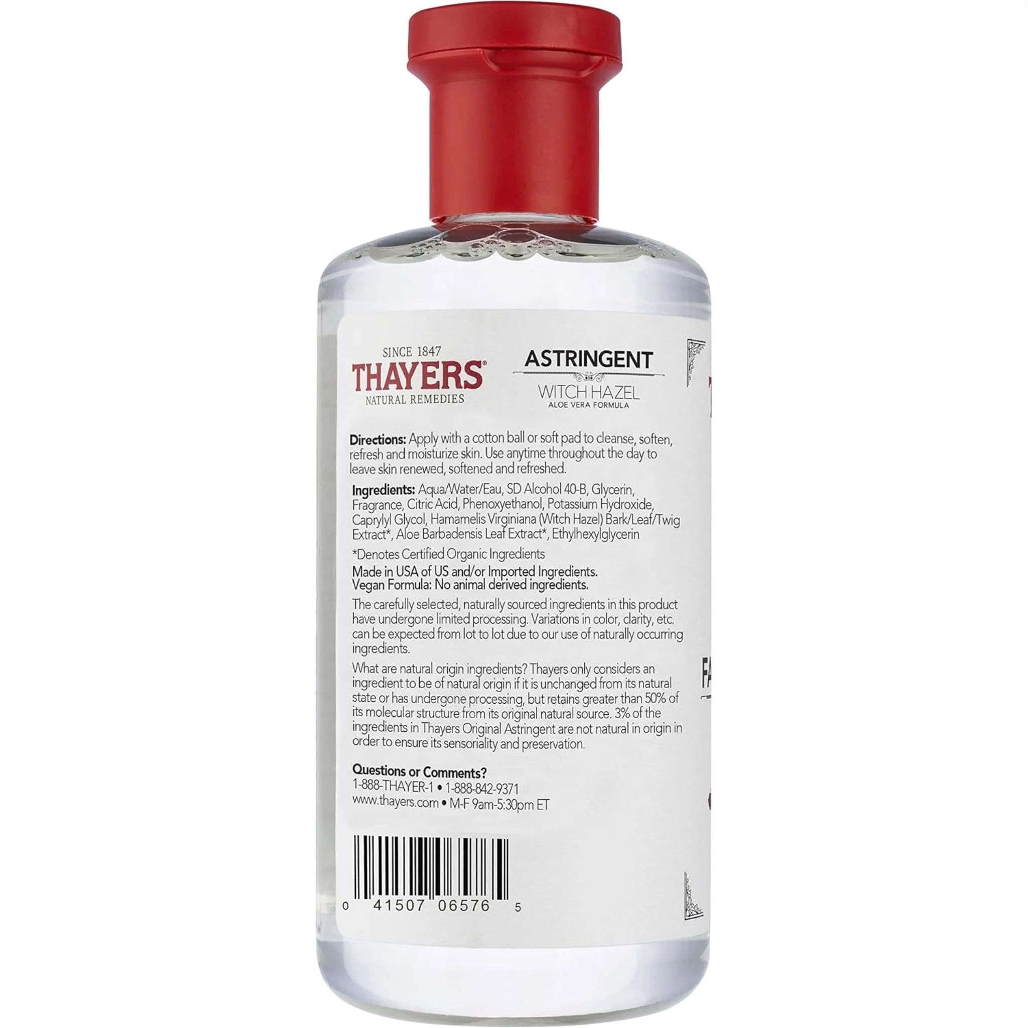 Thayer's Original Witch Hazel Astringent 355ml