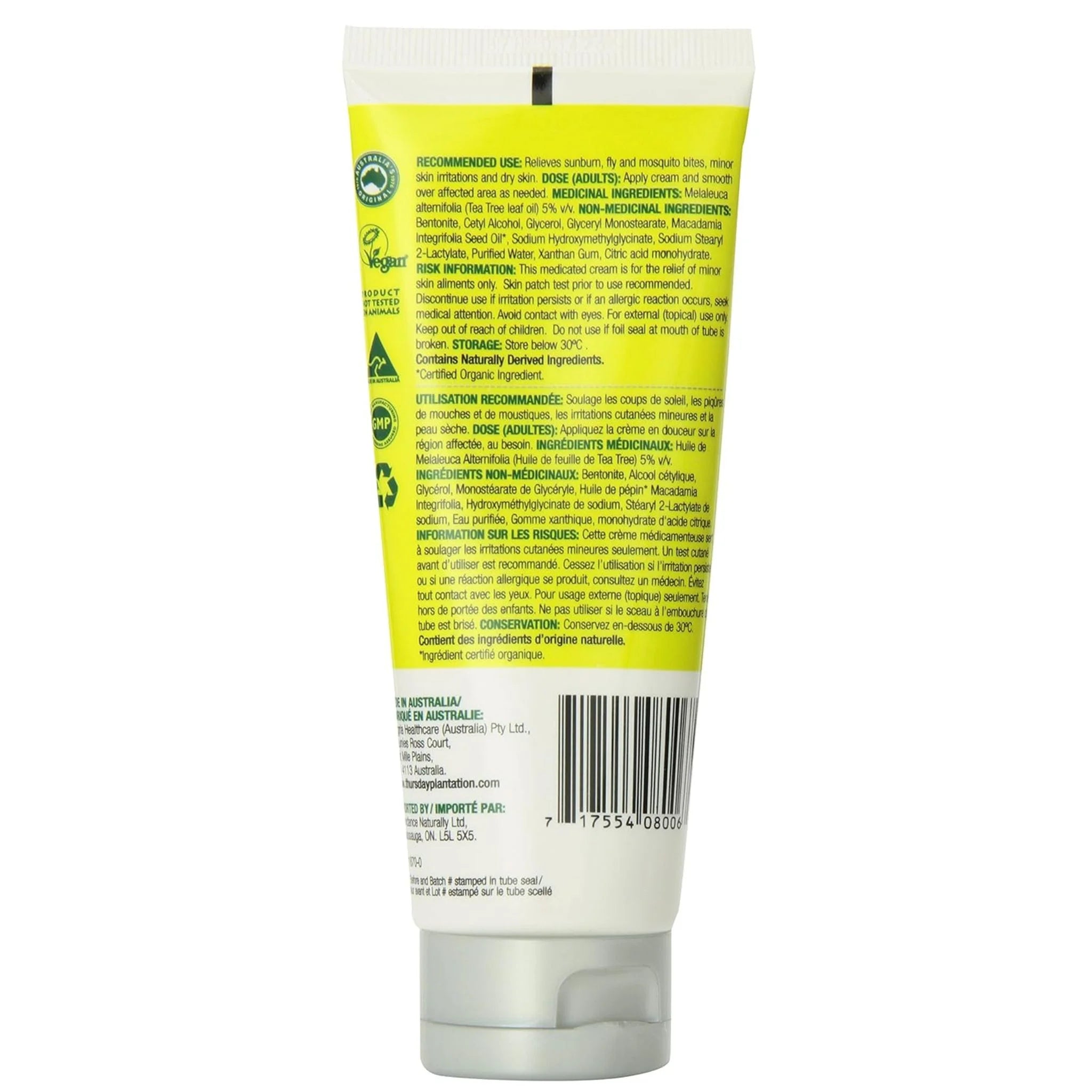 Thursday Tea Tree Antiseptic Cream 100g Tube
