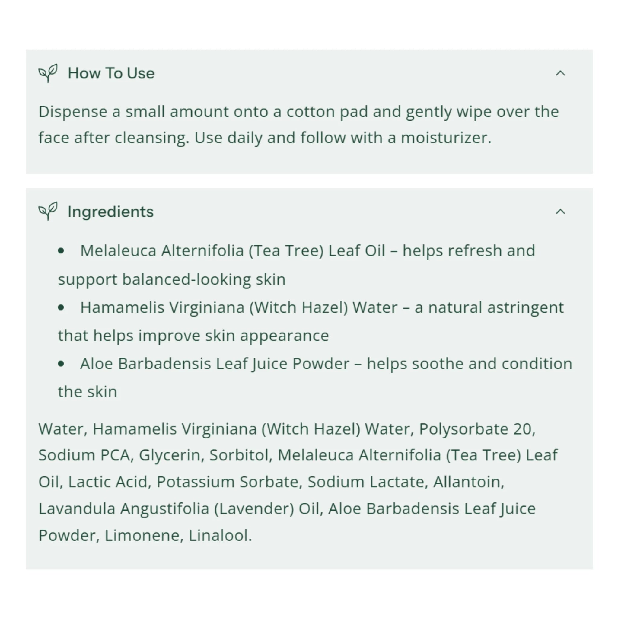Thursday Plantation Tea Tree & Witch Hazel Toner - 100ml
