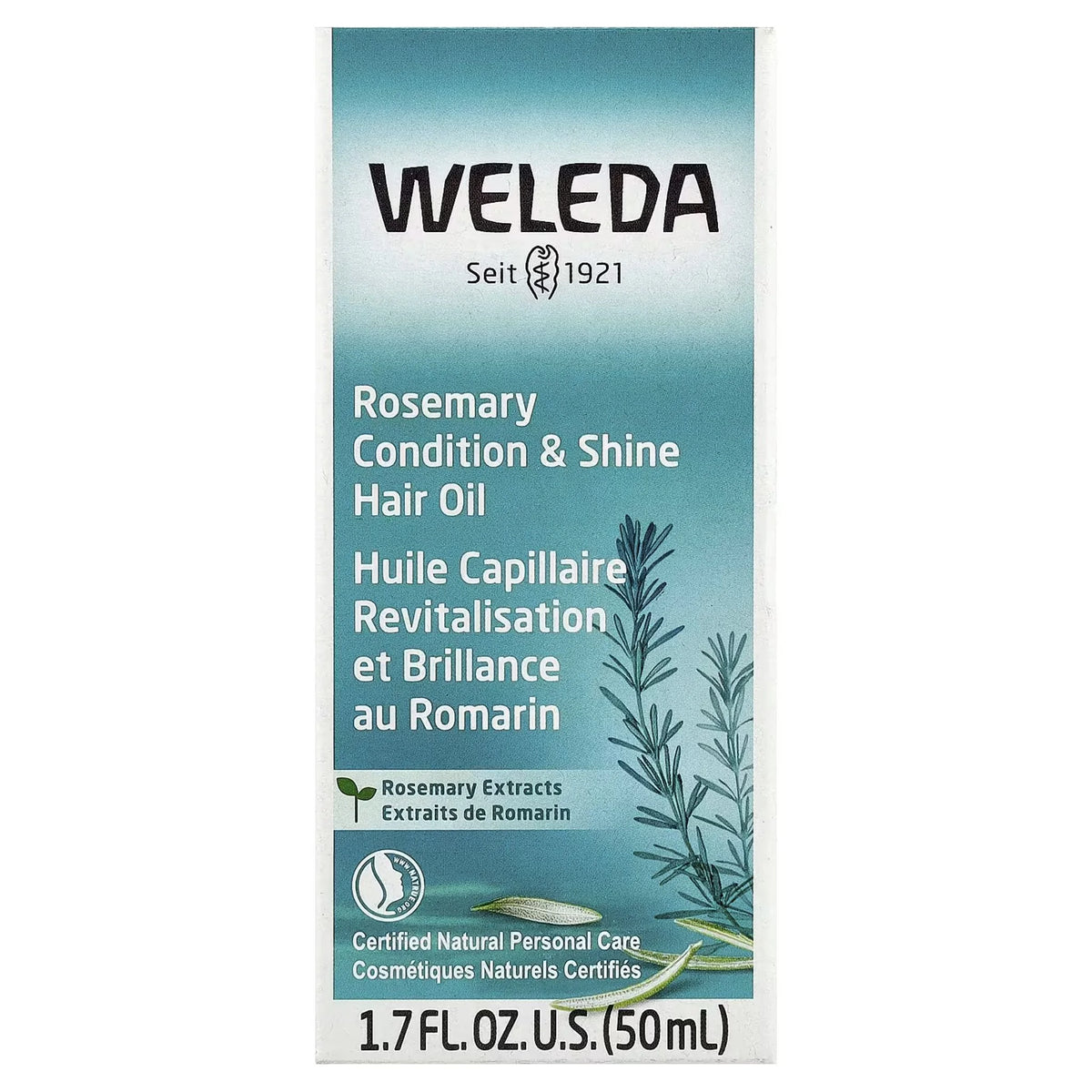 Weleda Rosemary Extracts Conditioning Hair Oil - 1.7 fl oz