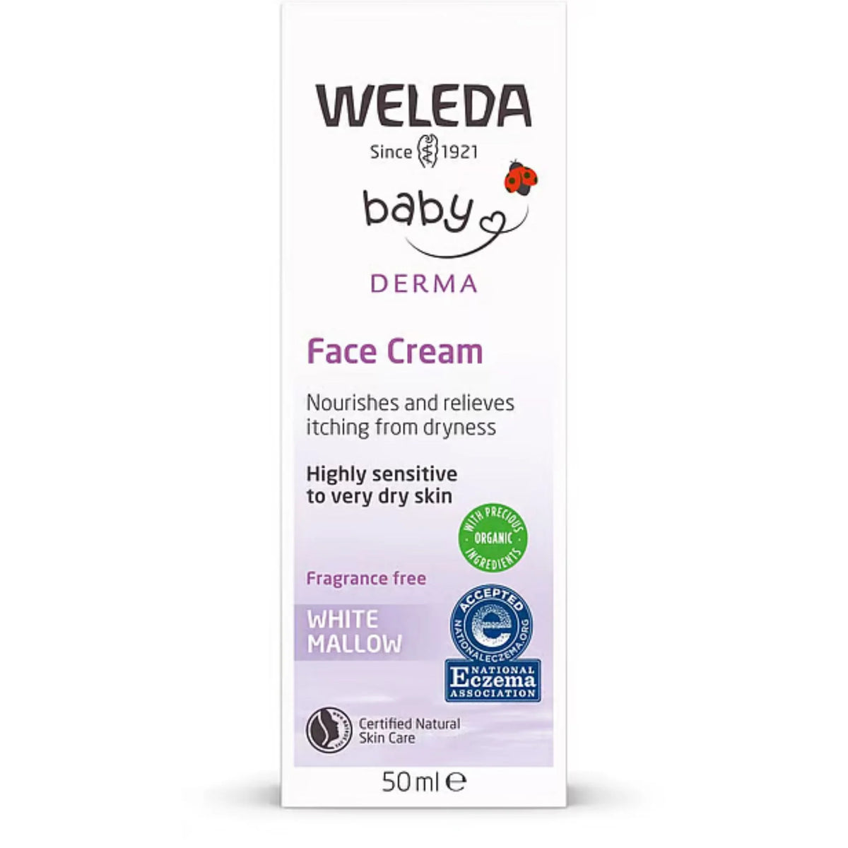 Weleda White Mallow Sensitive Care Baby Face Cream - 50ml