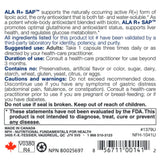 NFH ALA R+ SAP 90 Capsules - Nature's Source Inc