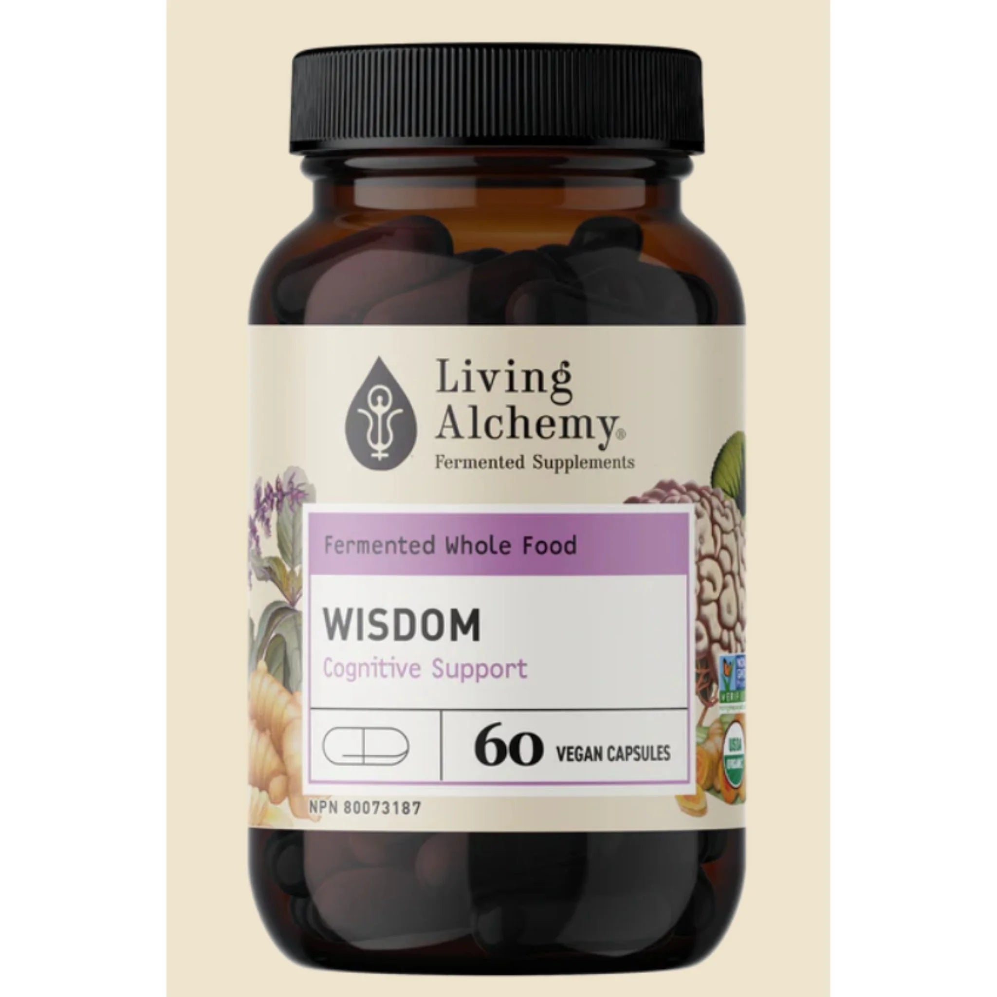 Living Alchemy Wisdom - Cognitive Support 60 Veg Capsules - Nature's Source Inc