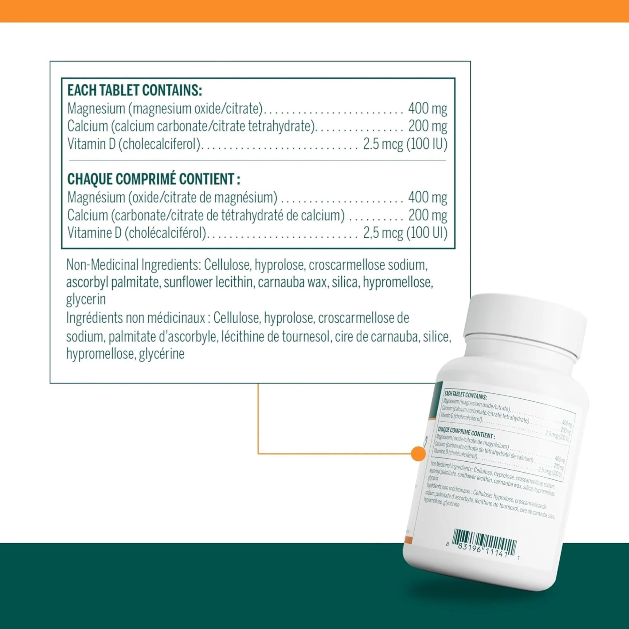 Genestra Brands Magnesium Calcium Formula 2, 90 Tablets - Nature's Source Inc