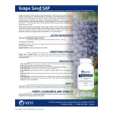 NFH Grape Seed SAP 60 capsules - Nature's Source Inc