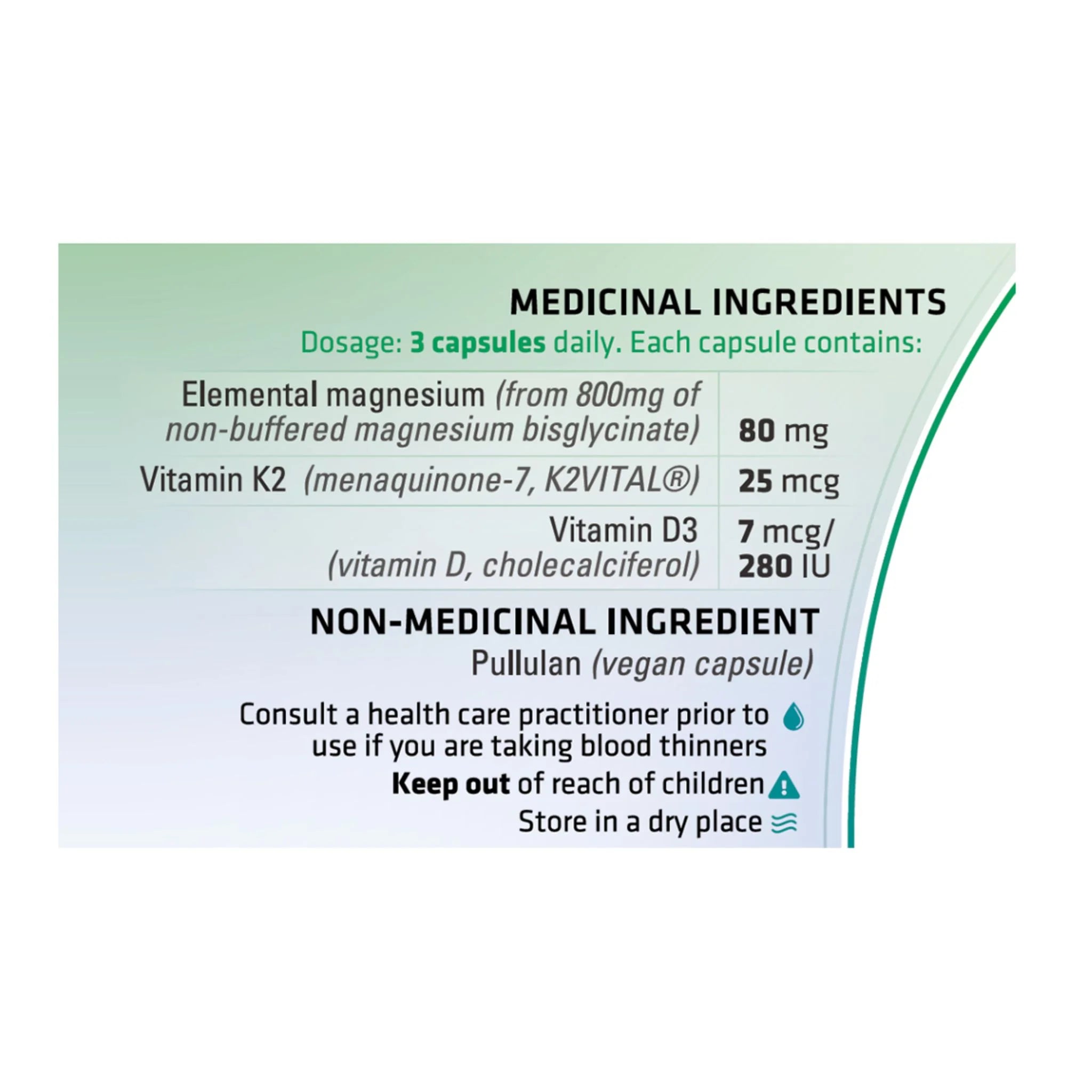 ITL Health PrizMAG+ Magnesium With D3 & K2 120 Capsules - Nature's Source Inc