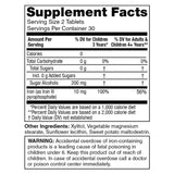KidStar BioFe Pure Iron Chewable Sweet Blast 60t - Nature's Source Inc