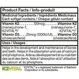 CanPrev Vitamin D3 & K2 60 Softgels - Nature's Source Inc