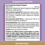 Bioclinic Naturals Magnesium Bisglycinate 200mg 120 Vegetarian Capsules - Nature's Source Inc