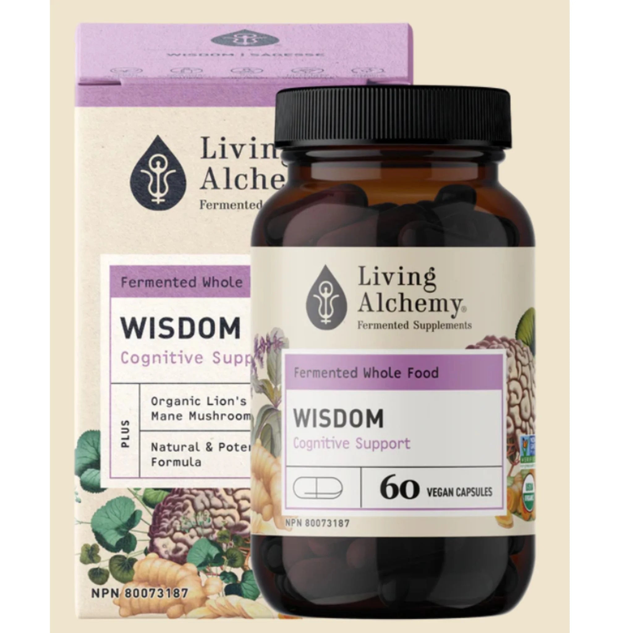 Living Alchemy Wisdom - Cognitive Support 60 Veg Capsules - Nature's Source Inc